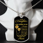 To My Daughter From Mom - Always Remember - Luxury Graphic Dog Tag Necklace
