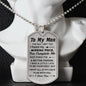To My Man - Best Gift - Luxury Graphic Dog Tag Necklace