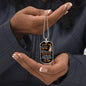 To My Son - Love Mom - Best Gift - Luxury Graphic Dog Tag Necklace