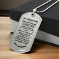 My Grandson - Never Forget - Luxury Graphic Dog Tag Necklace