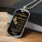 To My Daughter From Mom - Always Remember - Luxury Graphic Dog Tag Necklace