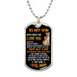 To My Son - Love Mom - Best Gift - Luxury Graphic Dog Tag Necklace