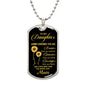 To My Daughter From Mom - Always Remember - Luxury Graphic Dog Tag Necklace