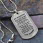 My Grandson - Never Forget - Luxury Graphic Dog Tag Necklace