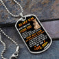 To My Son - Love Mom - Best Gift - Luxury Graphic Dog Tag Necklace