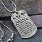 To My Man - Best Gift - Luxury Graphic Dog Tag Necklace