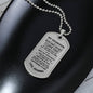 My Grandson - Never Forget - Luxury Graphic Dog Tag Necklace
