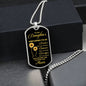 To My Daughter From Mom - Always Remember - Luxury Graphic Dog Tag Necklace