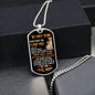 To My Son - Love Mom - Best Gift - Luxury Graphic Dog Tag Necklace