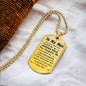 To My Man - Best Gift - Luxury Graphic Dog Tag Necklace