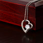Granddaughter | Never Forget How Much I Love You | Forever Love Necklace SQ Gold Frame
