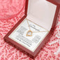 Granddaughter | Never Forget How Much I Love You | Forever Love Necklace SQ Gold Frame