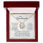 Granddaughter | Never Forget How Much I Love You | Forever Love Necklace SQ Gold Frame