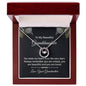 To My Beautiful Granddaughter - You Stole My Heart - Lucky In Love Necklace