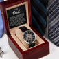 To My Dad - I Am So Lucky To Have You - Men's Openwork Watch