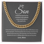 To My Son | Proudest Moment | Cuban Link Necklace GW