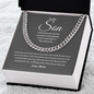 To My Son | Proudest Moment | Cuban Link Necklace GW