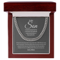 To My Son | Proudest Moment | Cuban Link Necklace GW