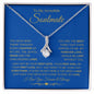 To My Incredible Soulmate - You Have Been There - Alluring Beauty Necklace - Blue