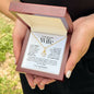 To My Beautiful Wife - I Can't Live Without You - Alluring Beauty Necklace WB