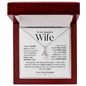 To My Beautiful Wife - I Can't Live Without You - Alluring Beauty Necklace WB