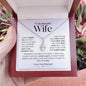 To My Beautiful Wife - I Can't Live Without You - Alluring Beauty Necklace WB
