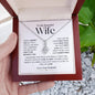To My Beautiful Wife - I Can't Live Without You - Alluring Beauty Necklace WB