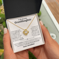Granddaughter Necklace - You are Beautiful Inside and Out - Love Knot WB
