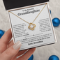 Granddaughter Necklace - You are Beautiful Inside and Out - Love Knot WB