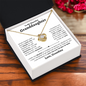 Granddaughter Necklace - You are Beautiful Inside and Out - Love Knot WB
