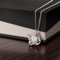 To My Soulmate - Time Ceases to Exist - Love Knot Necklace BW