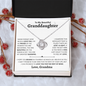 Granddaughter Necklace - You are Beautiful Inside and Out - Love Knot WB