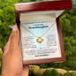 Granddaughter Necklace - You are Beautiful Inside and Out - Love Knot WB