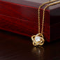 To My Soulmate - Time Ceases to Exist - Love Knot Necklace BW