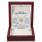 Granddaughter Necklace - You are Beautiful Inside and Out - Love Knot WB