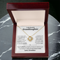 Granddaughter Necklace - You are Beautiful Inside and Out - Love Knot WB