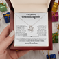 Granddaughter Necklace - You are Beautiful Inside and Out - Love Knot WB