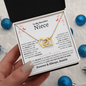 Niece Necklace - You are Beautiful Inside and Out - Interlocking Heart WB butterflies