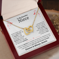 Niece Necklace - You are Beautiful Inside and Out - Interlocking Heart WB butterflies