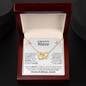 Niece Necklace - You are Beautiful Inside and Out - Interlocking Heart WB butterflies