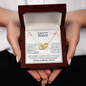 Niece Necklace - You are Beautiful Inside and Out - Interlocking Heart WB butterflies