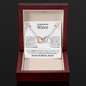 Niece Necklace - You are Beautiful Inside and Out - Interlocking Heart WB butterflies