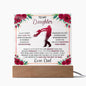 To My Daughter - Never Forget That I Love You - Acrylic Square Plaque
