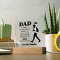 Dad - I Am The Luckiest Daughter - Father's Day Special Gift - Happy Father's Day - Acrylic Square Plaque