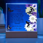 To My Amazing Mom - Unconditional Love - Acrylic Square Plaque