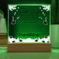 To My Beautiful Daughter - The Future Belongs To Those That - Acrylic Square Plaque