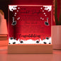 To My Beautiful Daughter - The Future Belongs To Those That - Acrylic Square Plaque