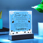 To My Beautiful Daughter - The Future Belongs To Those That - Acrylic Square Plaque