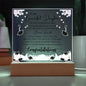 To My Beautiful Daughter - The Future Belongs To Those That - Acrylic Square Plaque