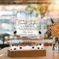 To My Beautiful Daughter - The Future Belongs To Those That - Acrylic Square Plaque